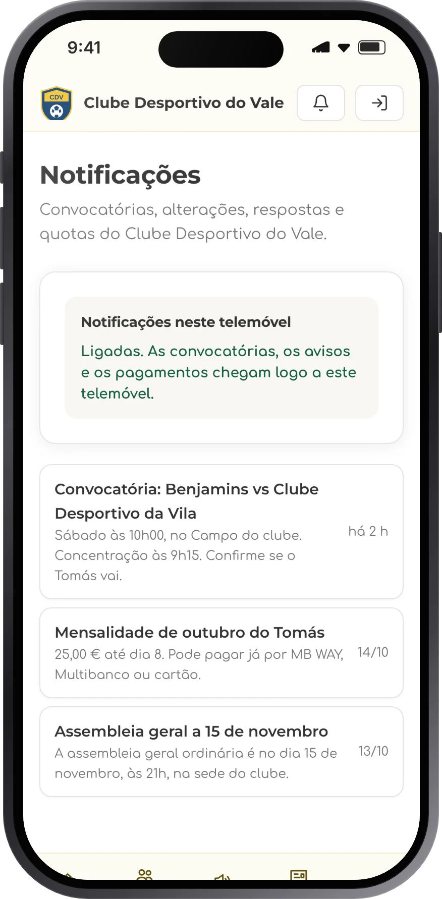 Notificações